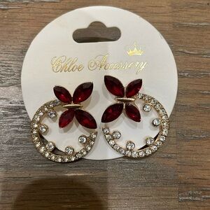 NWT - Chloe Accessory - Butterfly Stud Earrings